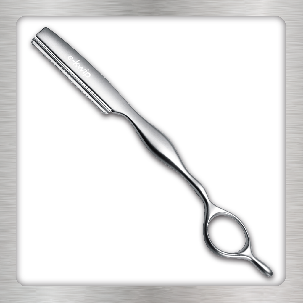 Matt Razor E Razor Matt Silber – Präzise und stilvolle Friseurschere – e-kwip.de